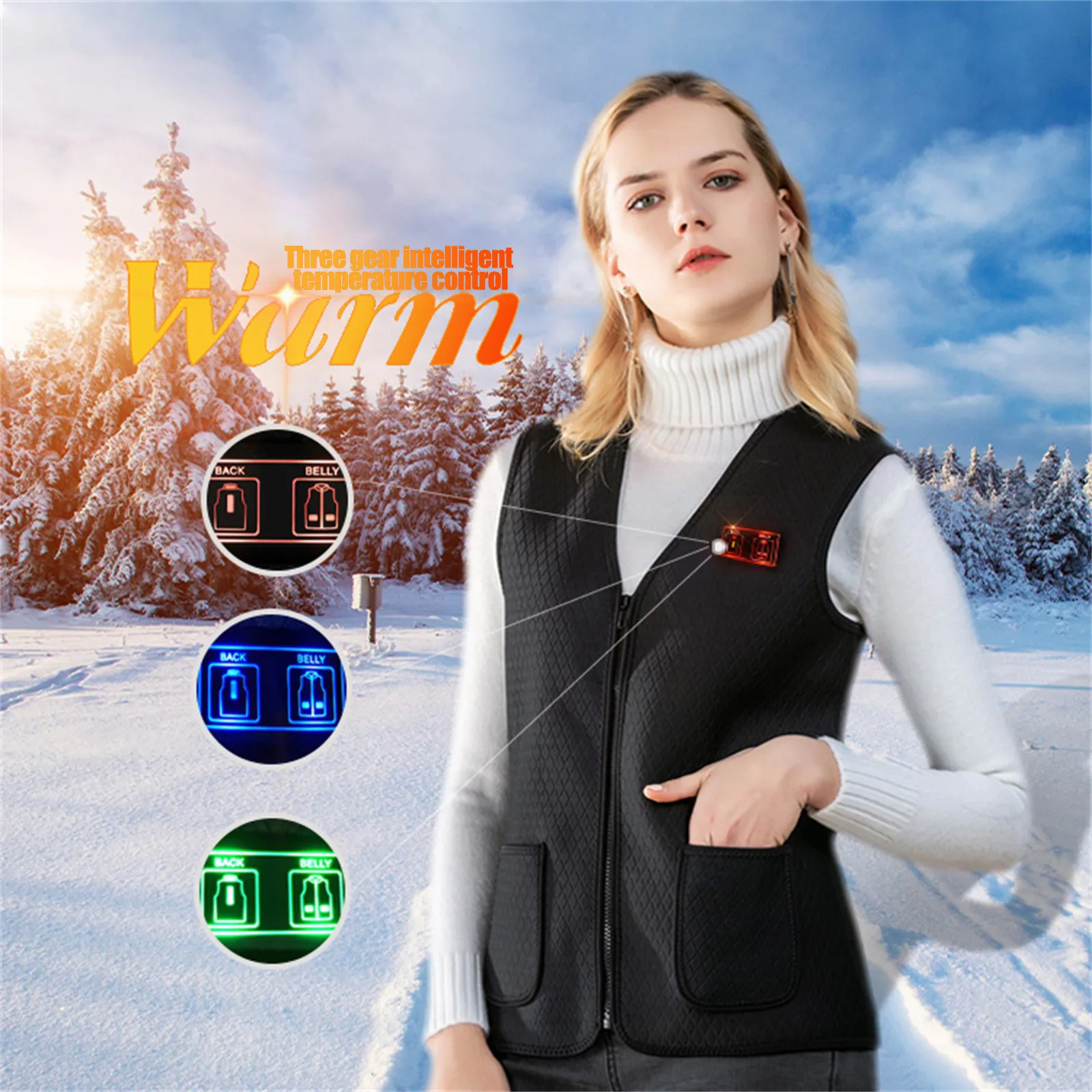 Men Women Outdoor USB Infrared Heating Vest Jacket Winter Flexible Electric Thermal Clothing Waistcoat For Sports Hiking
Men Women Outdoor USB Infrared Heating Vest Jacket Winter Flexible Electric Thermal Clothing Waistcoat For Sports Hiking