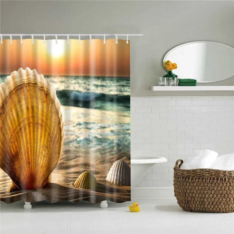3D Seaside Scenery Printed Shower Curtains Set Polyester Fabric Waterproof High Quality Bath Curtain Bathroom Screen Curtain
3D Seaside Scenery Printed Shower Curtains Set Polyester Fabric Waterproof High Quality Bath Curtain Bathroom Screen Curtain