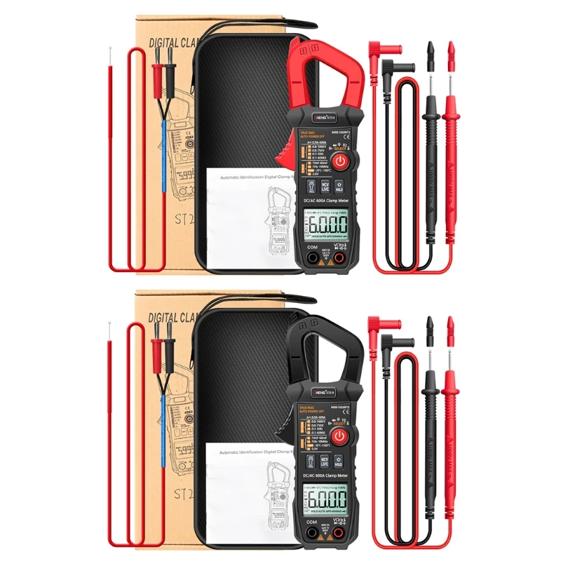 ST210 Professional Digital Multimeter Clamp Meter DC/AC 600A Current Tester 6000 Counts True RMS Ampere Meter for Eletric
ST210 Professional Digital Multimeter Clamp Meter DC/AC 600A Current Tester 6000 Counts True RMS Ampere Meter for Eletric