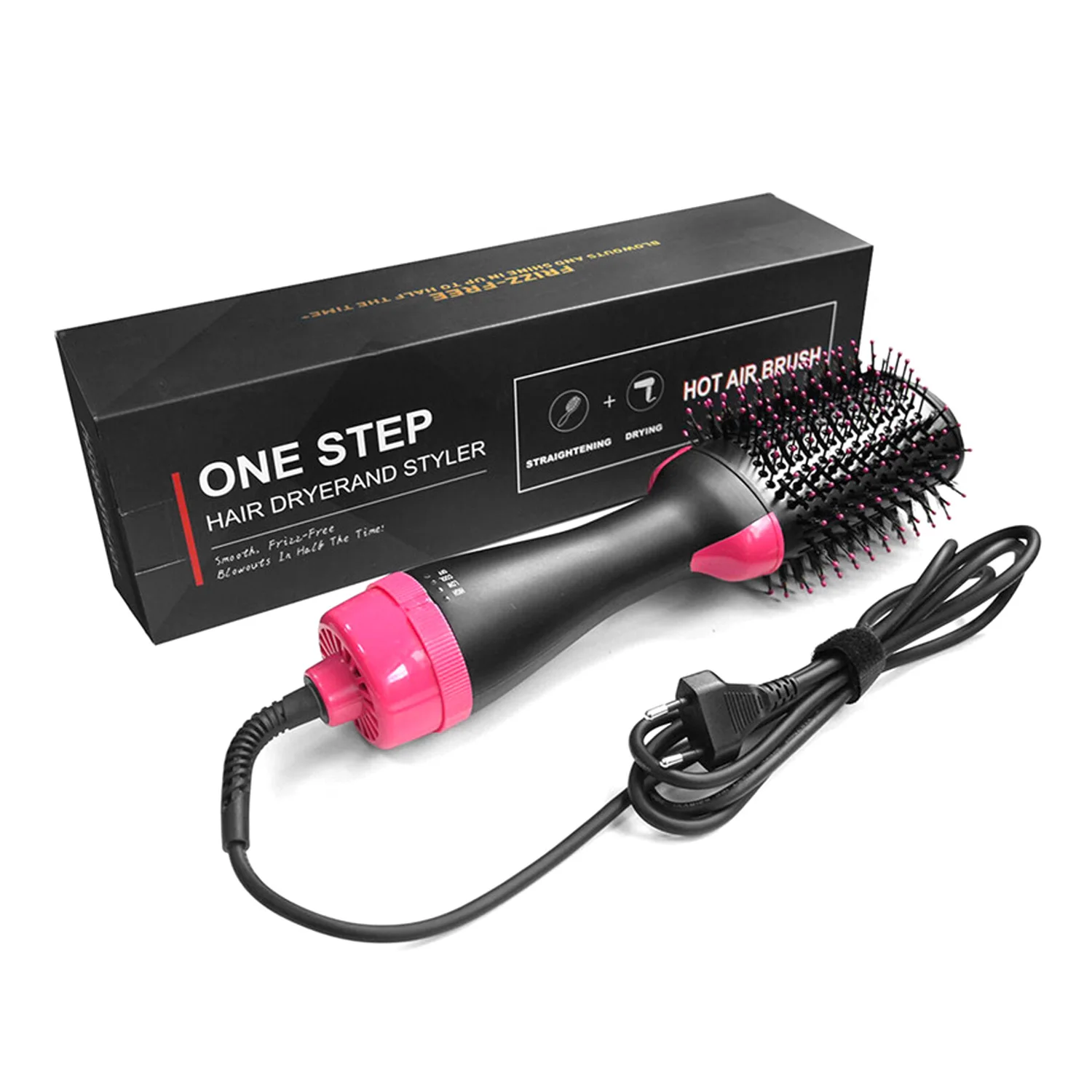 One Step Multifunctional 4 in 1 Air Brush and Volumizer Blow Straightener Curler Professional Curling Hair Styler Comb
One Step Multifunctional 4 in 1 Air Brush and Volumizer Blow Straightener Curler Professional Curling Hair Styler Comb