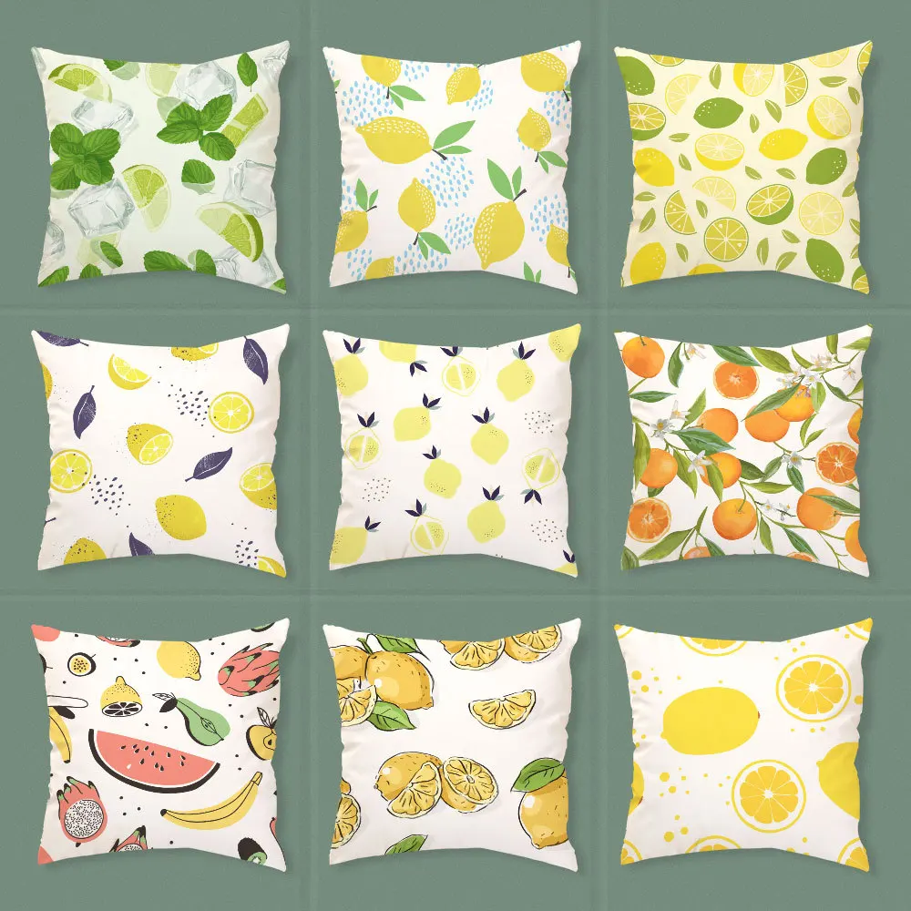 Pillowcases 45x45 Lemon Fruit Element Plush Pillow Cover Ins Wind Small Fresh Design Sofa Car Backrest Cover Sofa Pillow Set 
Pillowcases 45x45 Lemon Fruit Element Plush Pillow Cover Ins Wind Small Fresh Design Sofa Car Backrest Cover Sofa Pillow Set