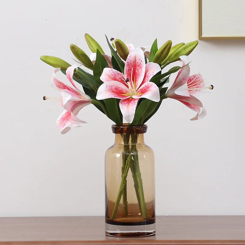 Artificial Lily Desktop Bonsai Artificial Mini Single Head Lily Fake Silk Cloth Flower Home Living Room Decoration
Artificial Lily Desktop Bonsai Artificial Mini Single Head Lily Fake Silk Cloth Flower Home Living Room Decoration