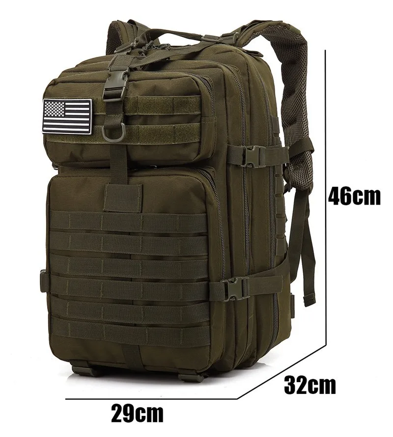 50L Large Capacity Man Army Tactical Backpacks Military Assault Bags Outdoor 3P EDC Molle Pack For Trekking Camping Hunting Bag
50L Large Capacity Man Army Tactical Backpacks Military Assault Bags Outdoor 3P EDC Molle Pack For Trekking Camping Hunting Bag
