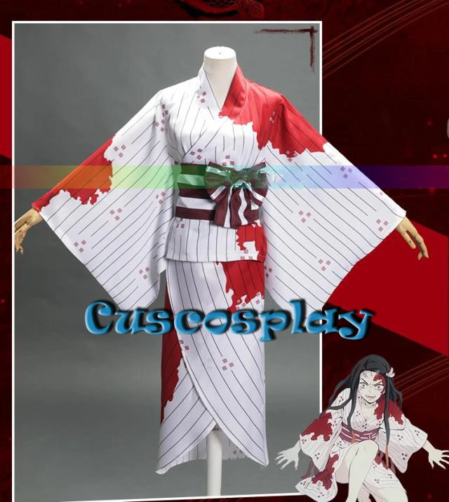 Anime Kamado Nezuko Cosplay Costume Demon Slayer Kimetsu no Yaiba Kimono Women Blood Stain Dress Uniform Synthetic Hair Wig Girl
Anime Kamado Nezuko Cosplay Costume Demon Slayer Kimetsu no Yaiba Kimono Women Blood Stain Dress Uniform Synthetic Hair Wig Girl
