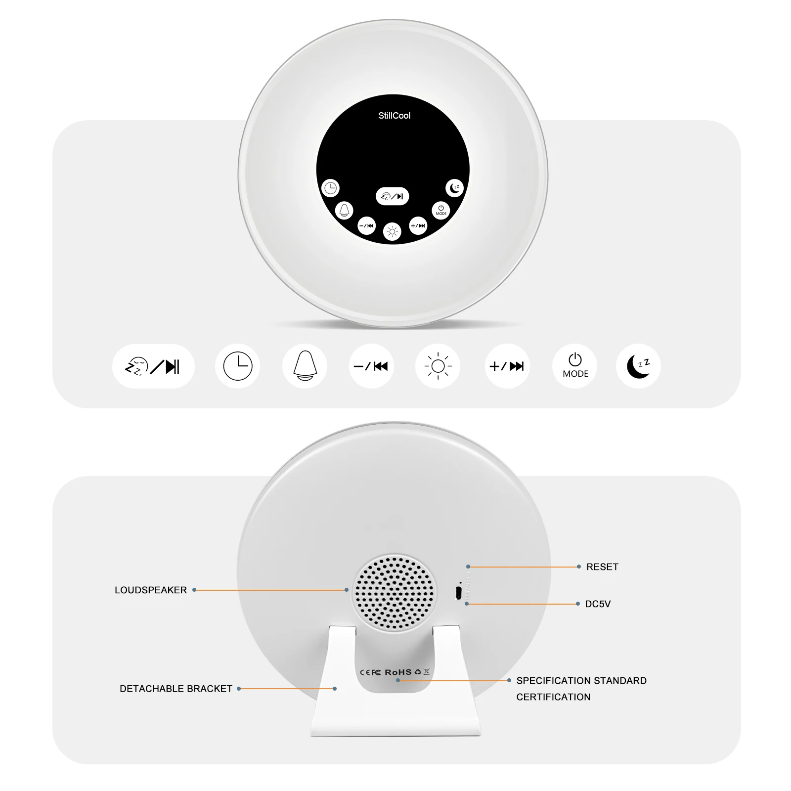 StillCool Alarm Clock Wake Up Light, Sunrise Sunset Simulation Table Bedside Lamp Eyes Protection with FM Radio, Nature Sounds
StillCool Alarm Clock Wake Up Light, Sunrise Sunset Simulation Table Bedside Lamp Eyes Protection with FM Radio, Nature Sounds