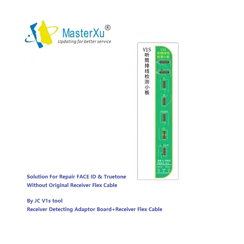 MasterXu JC V1S Programmer Adatper Board For iPhone X XS XR 11 11Pro 11 Pro Max 12mini 12 12Pro 12Pro Max Repair
MasterXu JC V1S Programmer Adatper Board For iPhone X XS XR 11 11Pro 11 Pro Max 12mini 12 12Pro 12Pro Max Repair