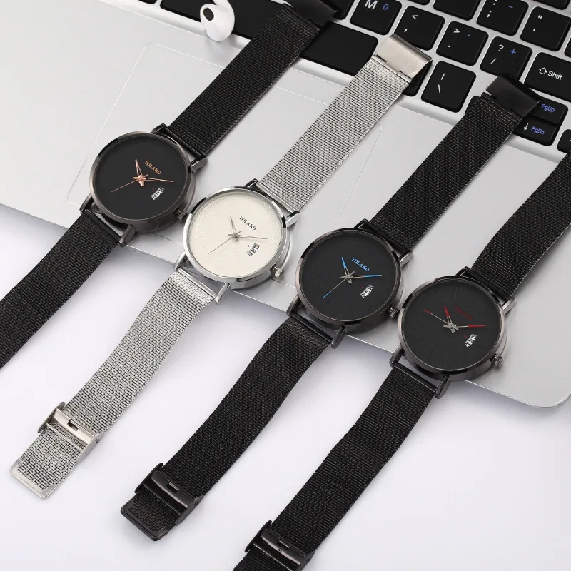 Men Watches Bracelet Men Stainless Steel Mesh Calendar Watch Men Business Date Quartz Watch Reloj Hombre
Men Watches Bracelet Men Stainless Steel Mesh Calendar Watch Men Business Date Quartz Watch Reloj Hombre