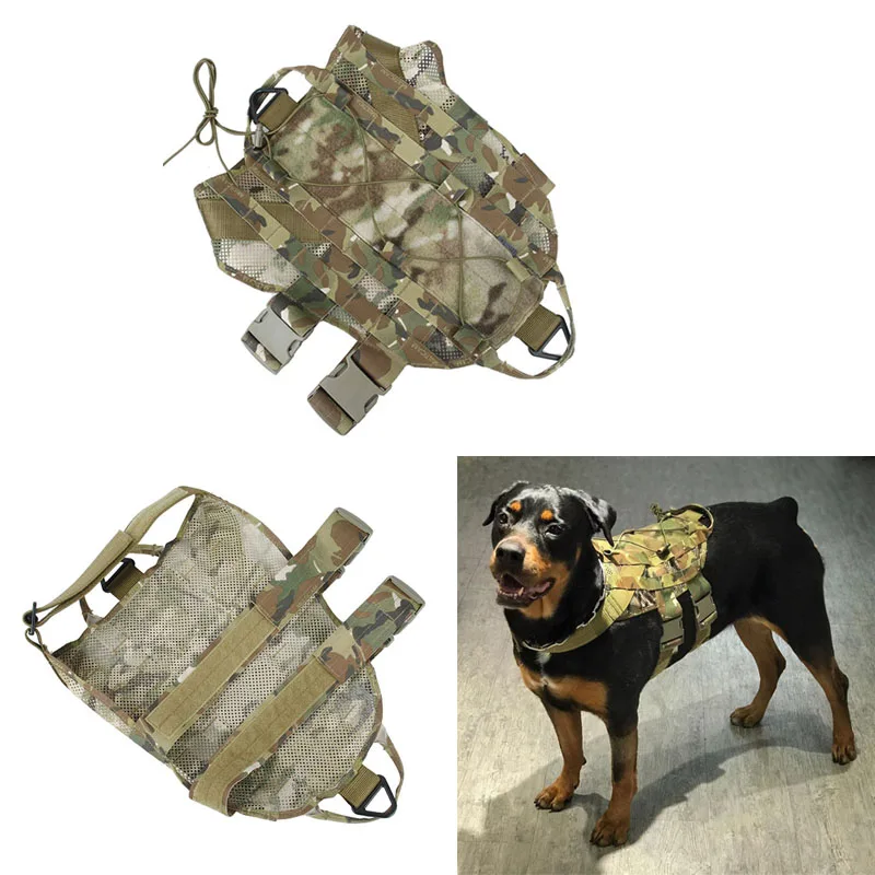 

Military Tactical Dog Modular Harness TMC Med size Dog Vest ( Multicam )TMC3309-MC