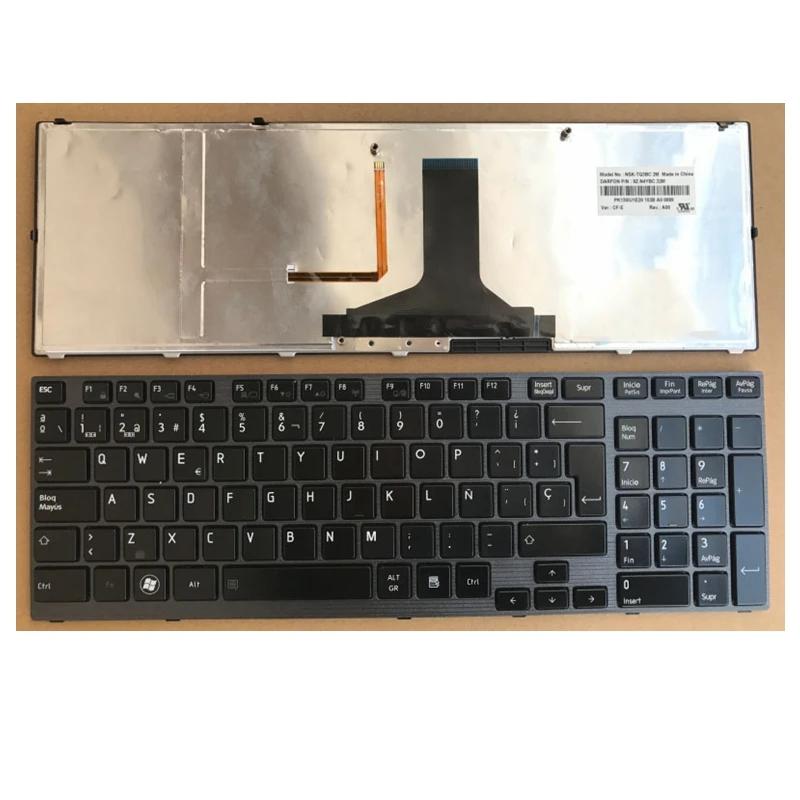 NEW FOR Toshiba Satellite P750 P750D P755 P755D Teclado Espanhol Teclado Frame Backlit SP Spanish
NEW FOR Toshiba Satellite P750 P750D P755 P755D Teclado Espanhol Teclado Frame Backlit SP Spanish