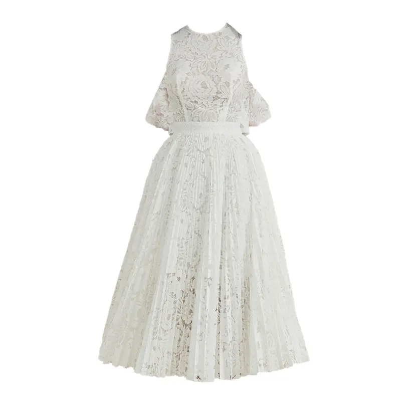 XITAO Spring New Lace Jacquard Dress Fashion Splicing Pleated Hem Solid Color Sleeveless Temperament All-match Women ZY5569
XITAO Spring New Lace Jacquard Dress Fashion Splicing Pleated Hem Solid Color Sleeveless Temperament All-match Women ZY5569