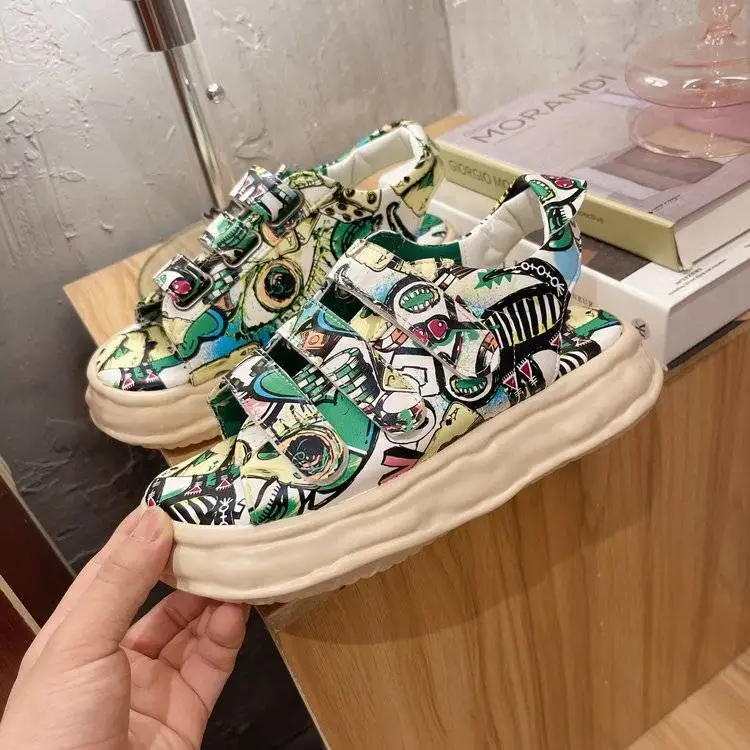 Women's sandals summer 2021 new fashion women's shoes student sponge cake Velcro beach shoes
Women's sandals summer 2021 new fashion women's shoes student sponge cake Velcro beach shoes