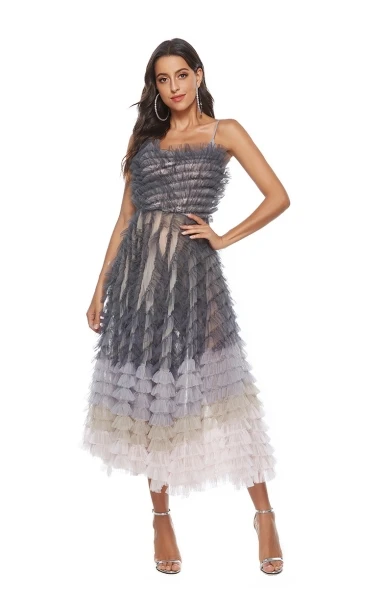 CY summer top level gradient of color elegant strap dress princess birthday evening party dress celebrity butterfly vestido
CY summer top level gradient of color elegant strap dress princess birthday evening party dress celebrity butterfly vestido