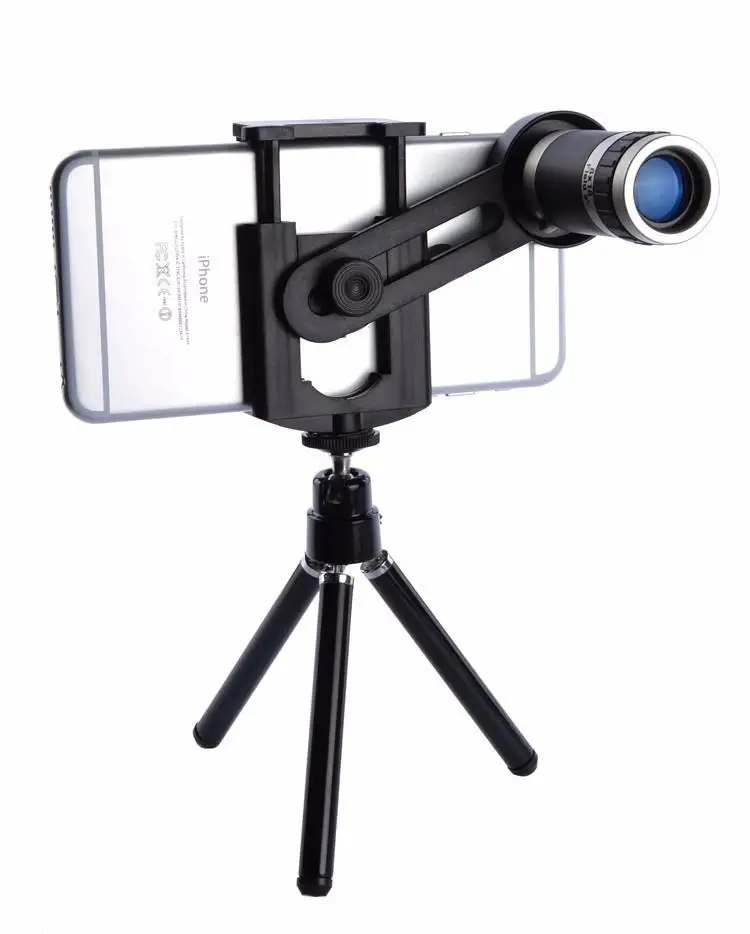 

Universal Kit Phone Camera 8X Lens Zoom Telephoto Lenses Telescope with Clip Mobile Tripod Phone Holder for Cell Phone