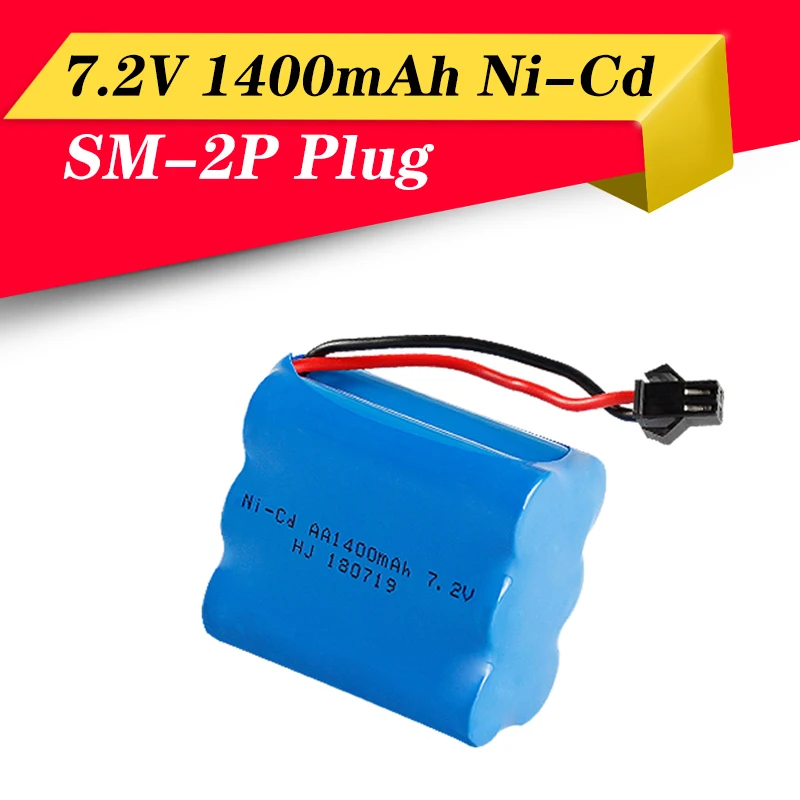HOT 2pcs 7.2V 1400mAh Ni-Cd AA Battery Pack Rechargeable For Remote Control Electric Car Toys SM-2P Plug Nicd 7.2V Volt Battery
HOT 2pcs 7.2V 1400mAh Ni-Cd AA Battery Pack Rechargeable For Remote Control Electric Car Toys SM-2P Plug Nicd 7.2V Volt Battery