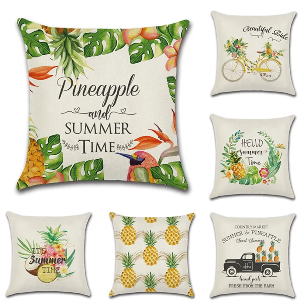 Summer Pineapple Tropical Plant Bicycle Truck Flowers Print Pillowcase Home Decoration Linen Car Cushion Cover Sofa Pillow Case
Summer Pineapple Tropical Plant Bicycle Truck Flowers Print Pillowcase Home Decoration Linen Car Cushion Cover Sofa Pillow Case