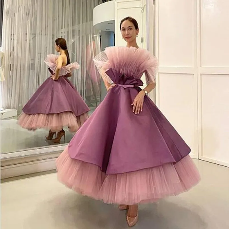 Evening Dresses Long Ankle Length Party Wear abiye vestidos de fiesta Ball Gown Evening Dress Puffy Ruffles Tulle
Evening Dresses Long Ankle Length Party Wear abiye vestidos de fiesta Ball Gown Evening Dress Puffy Ruffles Tulle