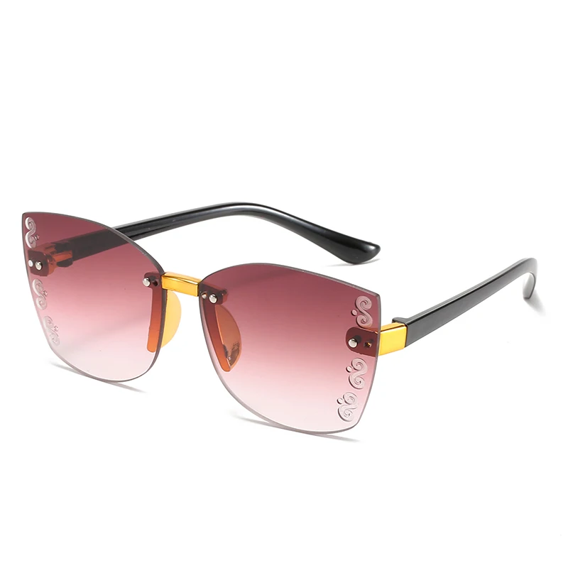 2020 New Stylish Rimless Children Cat Eye Sunglasses Fashion Kid Square Pink Gradient Sun Glasses Boy Girl Goggle UV400 Eyewear
2020 New Stylish Rimless Children Cat Eye Sunglasses Fashion Kid Square Pink Gradient Sun Glasses Boy Girl Goggle UV400 Eyewear