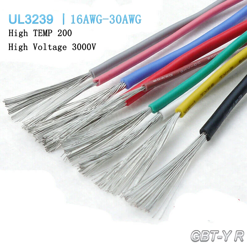 UL3239 Silicone Wire 16/18/20/22/24/26/28/30AWG 3000V High TEMP 200 Speaker Cable Automotive Wires Electrician Home Appliances
UL3239 Silicone Wire 16/18/20/22/24/26/28/30AWG 3000V High TEMP 200 Speaker Cable Automotive Wires Electrician Home Appliances