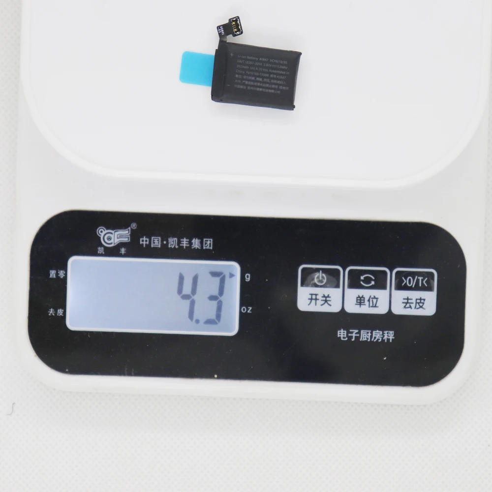 2pcs/lot GPS A1847 Battery For Apple watch 3 4 38mm Series 3 gps a1847 battery Real 262mAh
2pcs/lot GPS A1847 Battery For Apple watch 3 4 38mm Series 3 gps a1847 battery Real 262mAh