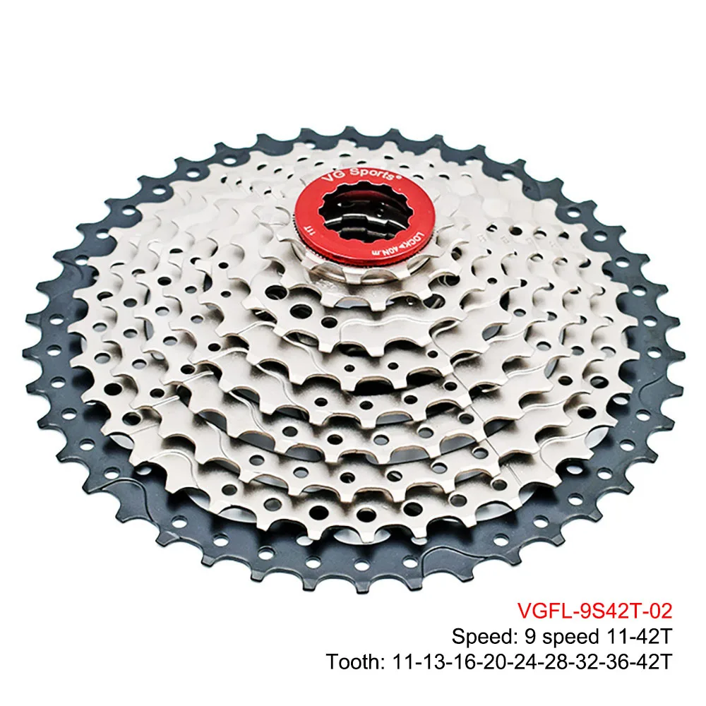 9 скоростей 11-42T MTB велосипедная кассета горный велосипед широкоугольные