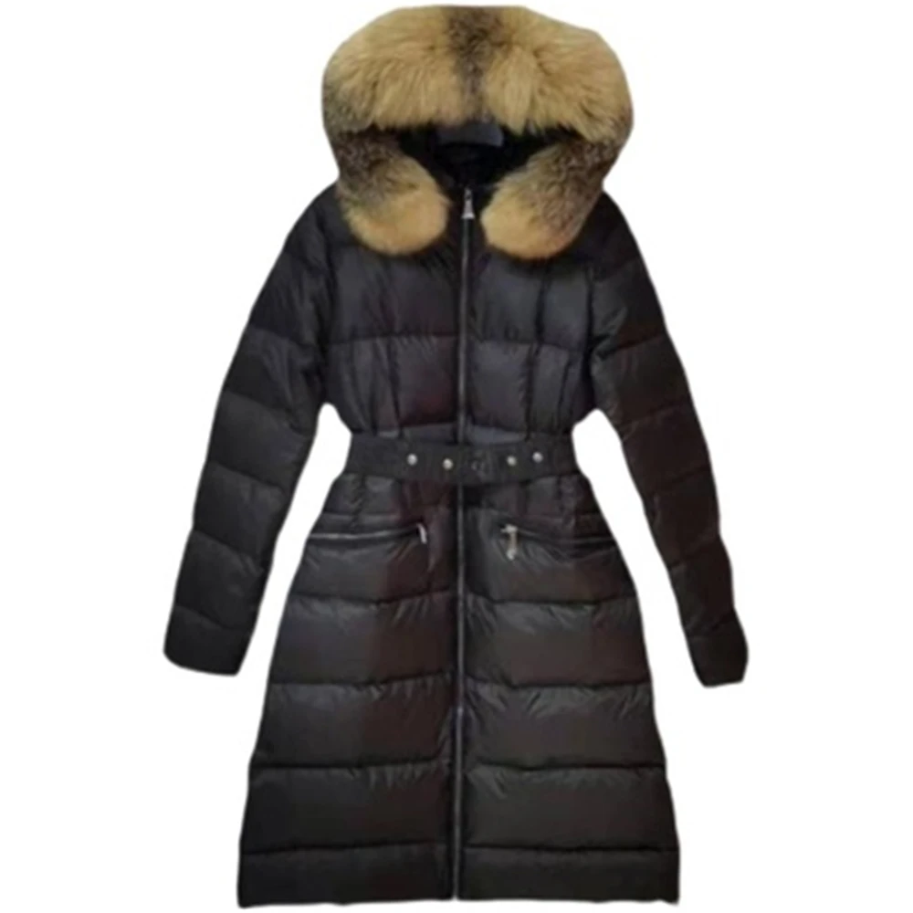 New Winter Womens Long Overcoats Belt High Quality Female Down Coats Big Fox Fur Collar Lady 90% White Duck Down Parkas Slim OL
New Winter Womens Long Overcoats Belt High Quality Female Down Coats Big Fox Fur Collar Lady 90% White Duck Down Parkas Slim OL