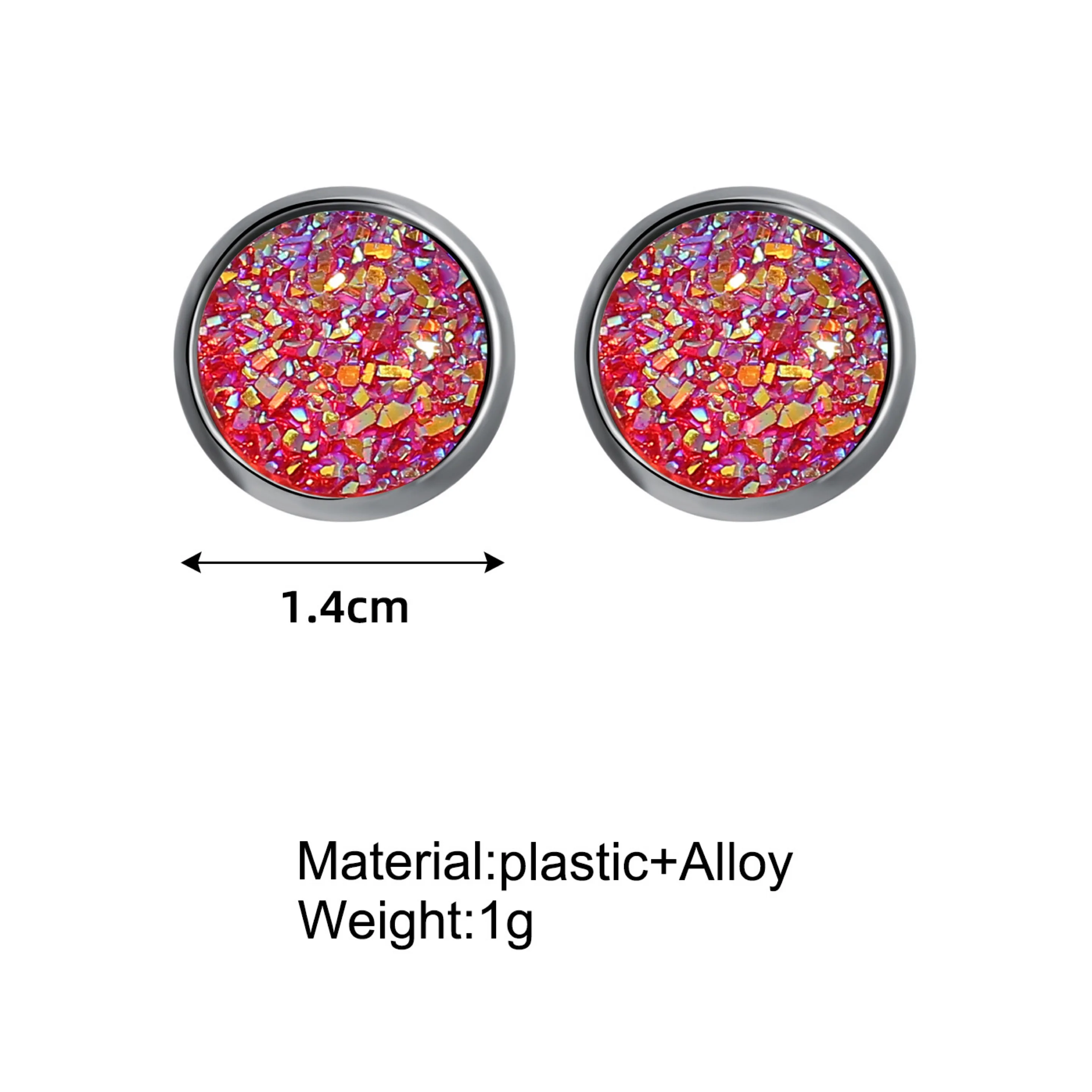 Fashion round imitation crystal earrings sparkling multicolored crystal earrings women's shiny jewelry earrings accessories
Fashion round imitation crystal earrings sparkling multicolored crystal earrings women's shiny jewelry earrings accessories