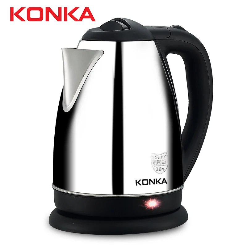 

KONKA Electric Kettle Stainless Steel 1500W Portable Travel Water Boiler Pot 1.8L