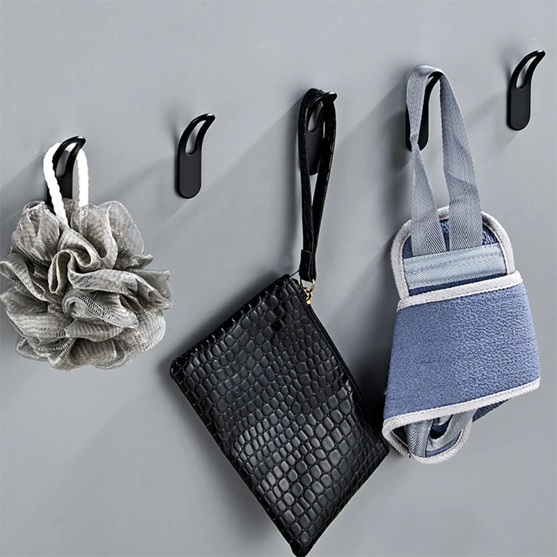 No Drilling Black Towel Hooks For Bathroom Hanger Key Clothes Coat Bedroom Wall Robe Hook Kitchen Accessories Toilet Hardware
No Drilling Black Towel Hooks For Bathroom Hanger Key Clothes Coat Bedroom Wall Robe Hook Kitchen Accessories Toilet Hardware