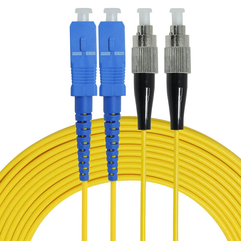 

10pcs SC/UPC-FC/UPC Single mode dual core fiber optic patch cord simplex Jumper Cable SM Duplex 2 cores Optic 1m 2m 3m 5m 10m