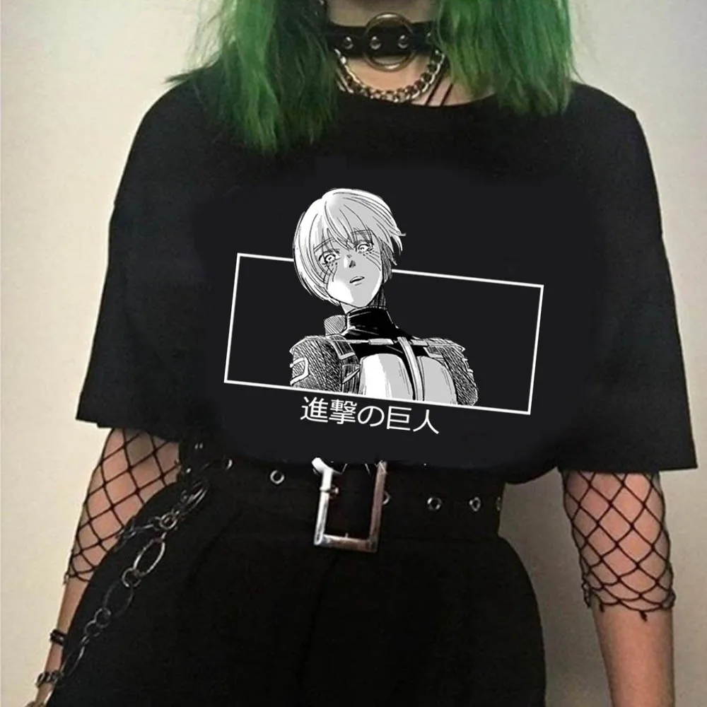 Футболка с надписью «атака на титанта», футболка с мангой для мужчин и женщин, смешное аниме «Mikasa Ackerman»
Футболка с надписью «атака на титанта», футболка с мангой для мужчин и женщин, смешное аниме «Mikasa Ackerman»