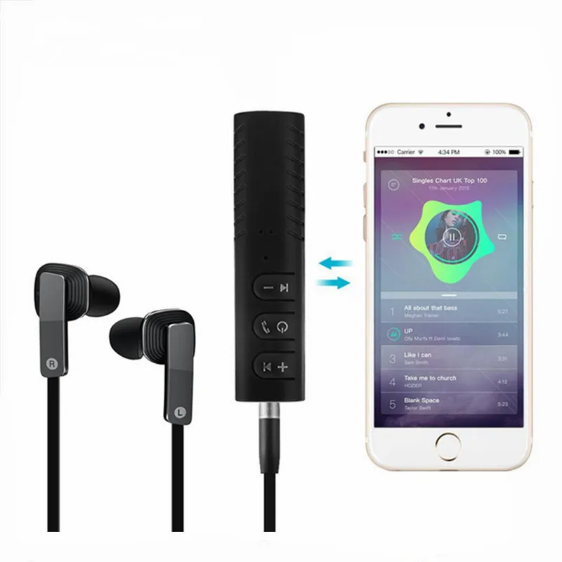 Мини 3 5 мм разъем беспроводной Bluetooth-совместимый приемник передатчик для