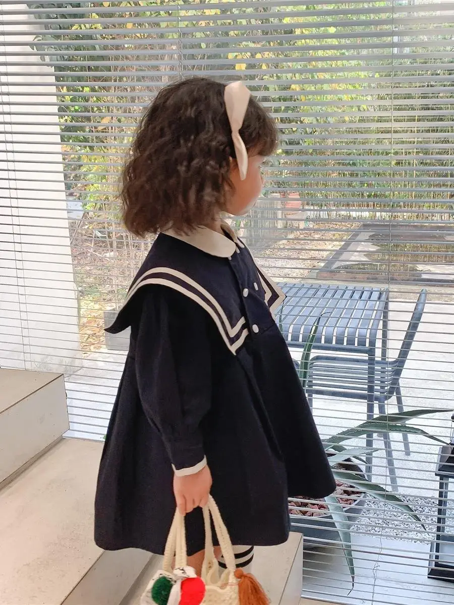 Dress Full Sleeve Knee Length Pullover A-line Solid Regular Cotton New Fashion Simple Sweet Spring Autumn Children Girls 
Dress Full Sleeve Knee Length Pullover A-line Solid Regular Cotton New Fashion Simple Sweet Spring Autumn Children Girls