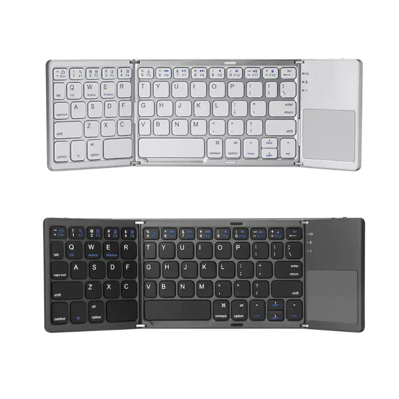 69HA Wireless Bluetooth-compatible Keyboard Foldable Touchpad Dual Mode USB Wired
69HA Wireless Bluetooth-compatible Keyboard Foldable Touchpad Dual Mode USB Wired