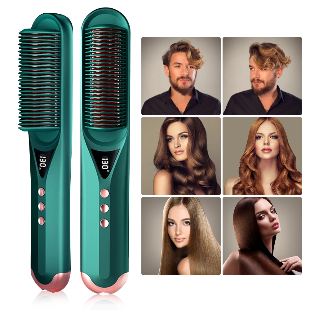 Major Curling Comb Salon Rapid Heating Up Beauty 2 in 1 Green LED Hair Care Straight Hair Comb
Major Curling Comb Salon Rapid Heating Up Beauty 2 in 1 Green LED Hair Care Straight Hair Comb
