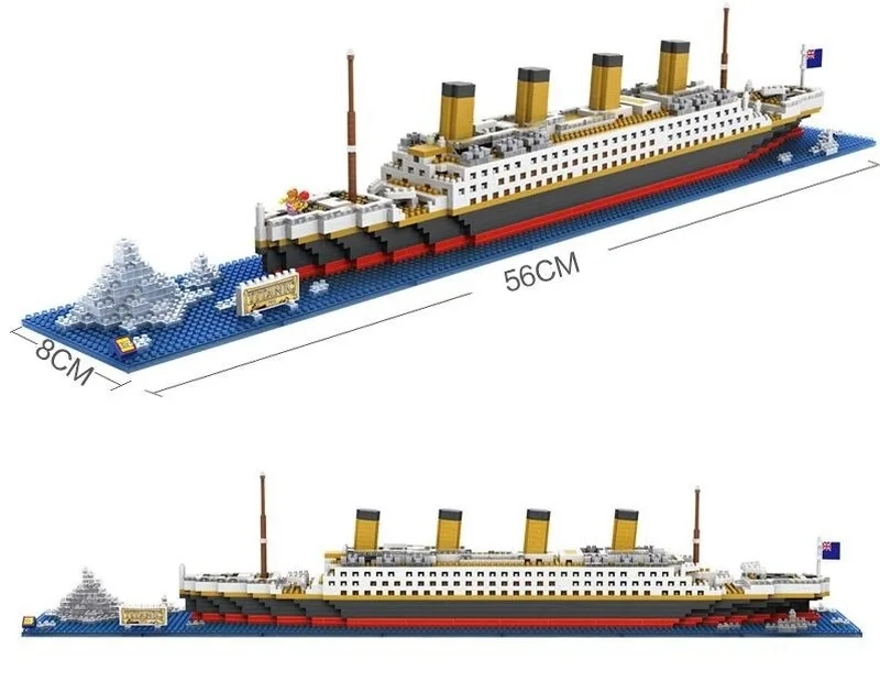 Titanic Ship Model Building Blocks Bricks Toys With 1860Pcs Mini Titan 3D Kit Diy Boat Educational Collection For Children Boys
Titanic Ship Model Building Blocks Bricks Toys With 1860Pcs Mini Titan 3D Kit Diy Boat Educational Collection For Children Boys