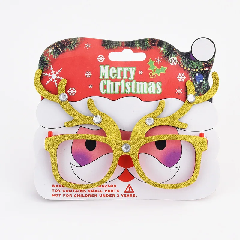 Christmas Cute Cartoon Elk Glasses Frame Glittered Eyeglasses No Lens for Kids Adults Xmas Party Decoration Christmas Glasses 
Christmas Cute Cartoon Elk Glasses Frame Glittered Eyeglasses No Lens for Kids Adults Xmas Party Decoration Christmas Glasses