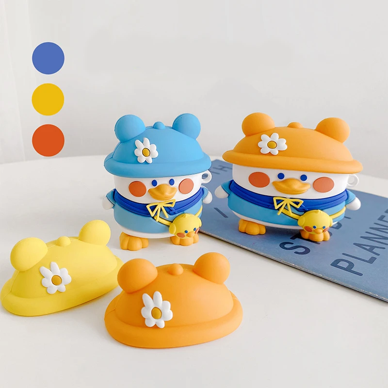 Three-color Hat Cartoon Music Duck Fashion Creative Case For AirPods 1 2 Pro Earphone Case
Three-color Hat Cartoon Music Duck Fashion Creative Case For AirPods 1 2 Pro Earphone Case