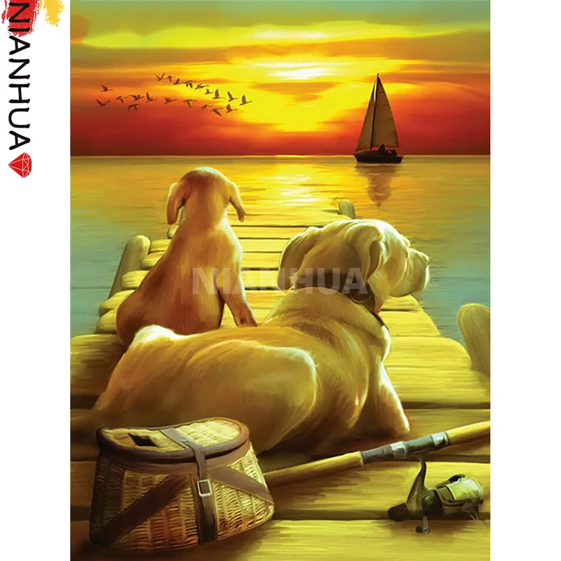 Diamond Painting 5D DIY Cartoon Animals Sunset Dog Broken Bridge And Sailing Boat Square Round Handmade Mosaic Kit Photos Mural
Diamond Painting 5D DIY Cartoon Animals Sunset Dog Broken Bridge And Sailing Boat Square Round Handmade Mosaic Kit Photos Mural