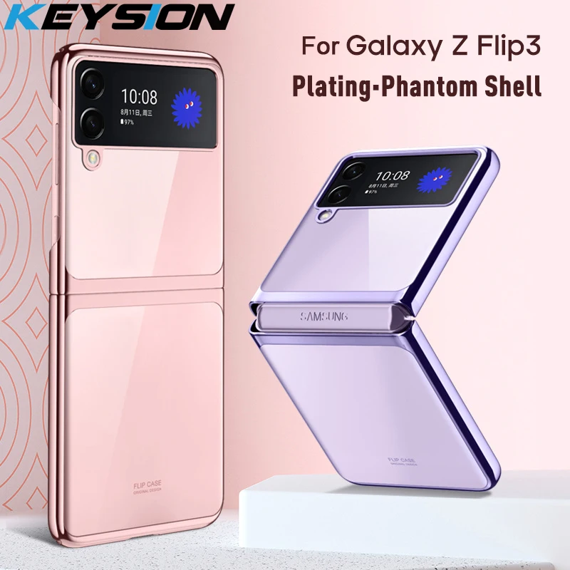 Роскошный чехол KEYSION с покрытием для Samsung Z Filp 3 5G прозрачный ультратонкий защитный противоударный чехол для телефона для Galaxy Z Filp 3
Роскошный чехол KEYSION с покрытием для Samsung Z Filp 3 5G прозрачный ультратонкий защитный противоударный чехол для телефона для Galaxy Z Filp 3