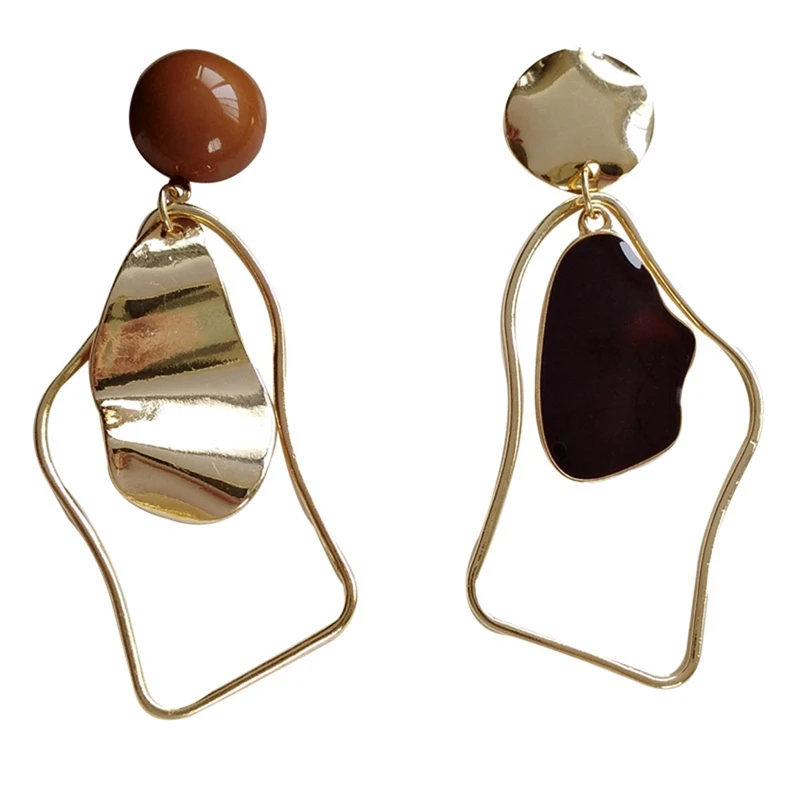 Gold Color Metal Irregular Drop Earrings for Women Geometric Statement Earrings Fashion Jewelry Accessories
Gold Color Metal Irregular Drop Earrings for Women Geometric Statement Earrings Fashion Jewelry Accessories