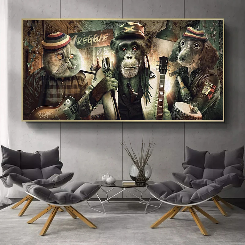Modern Smoking Glasses Music Hip Hop Monkey Large Wall Art Poster and Print Canvas Painting Wall Art Pictures for Living Room
Modern Smoking Glasses Music Hip Hop Monkey Large Wall Art Poster and Print Canvas Painting Wall Art Pictures for Living Room