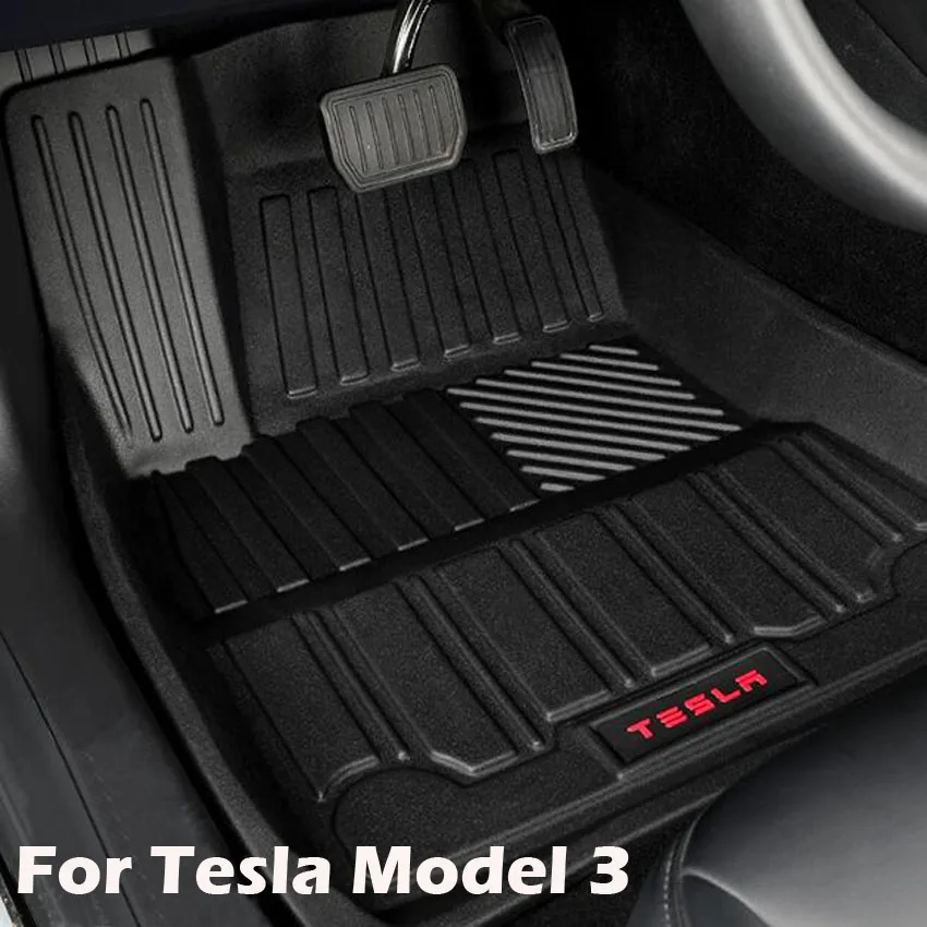 Коврик для ног Tesla Model 3 водонепроницаемый нескользящий напольный коврик из