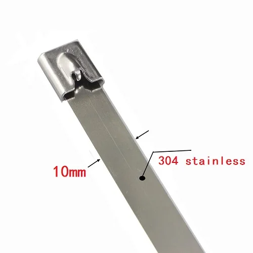 100pcs 10mm width 150-700mm length 304 Material Stainless steel metal Cable Ties tie Zip Wrap Exhaust Heat Straps Induction pipe
100pcs 10mm width 150-700mm length 304 Material Stainless steel metal Cable Ties tie Zip Wrap Exhaust Heat Straps Induction pipe