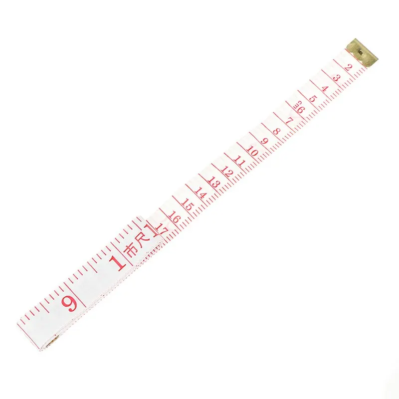 1Pcs Practical Soft Tape Cloth Measure Body Measuring Ruler Sewing Tailor Ruler With Centimeters Scale 150cm*1.8cm
1Pcs Practical Soft Tape Cloth Measure Body Measuring Ruler Sewing Tailor Ruler With Centimeters Scale 150cm*1.8cm