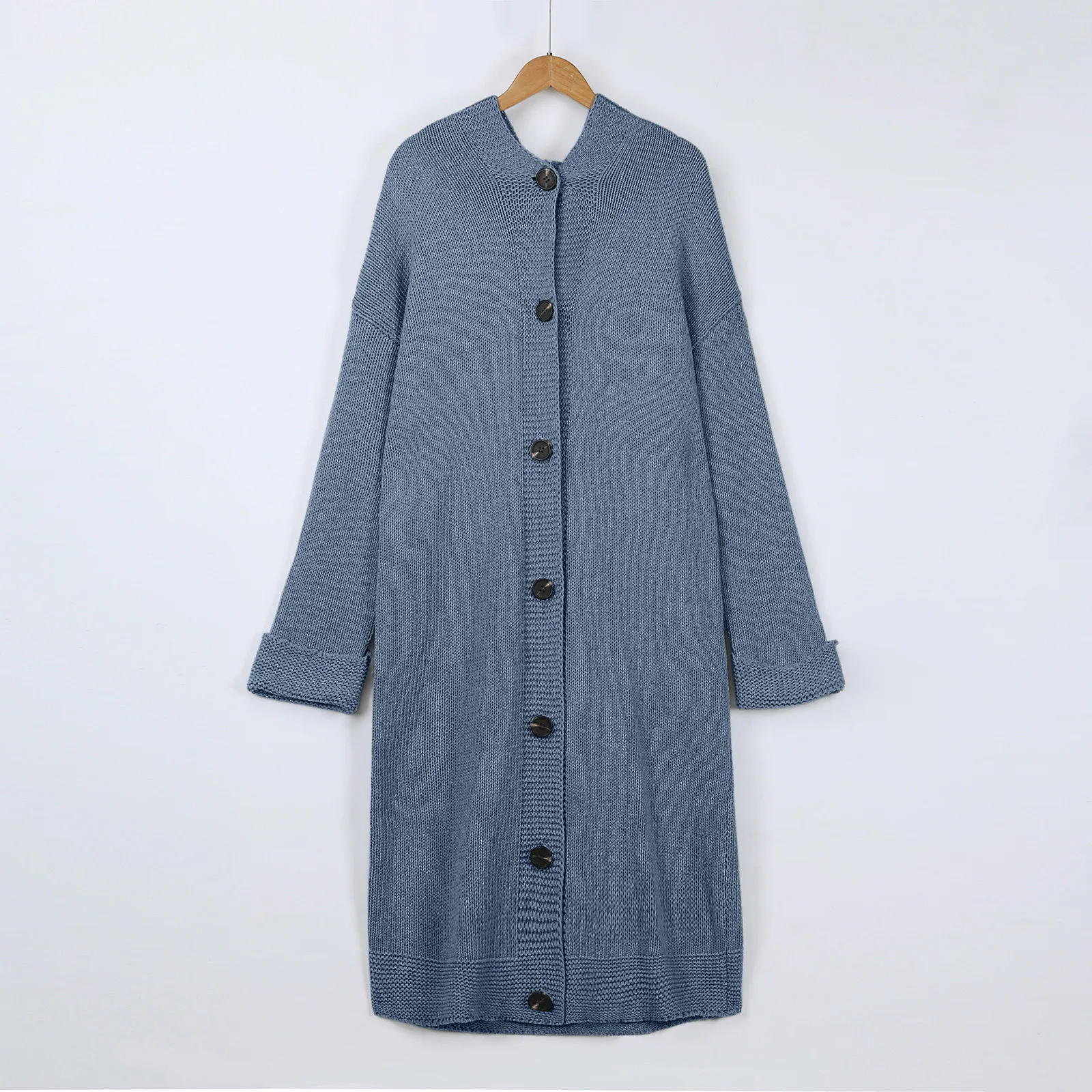 Women Long Knit Cardigan Coat Autumn Casual Solid Button Plus Size Long Sleeve Loose Fashion Ladies Sweater Cardigans Jacket #40
Women Long Knit Cardigan Coat Autumn Casual Solid Button Plus Size Long Sleeve Loose Fashion Ladies Sweater Cardigans Jacket #40