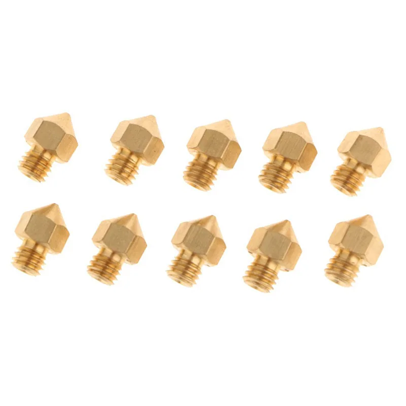 1/5/10PCS MK8 3D Printer Extruder Print Head NozzleBrass Nozzle 0.2MM 0.3MM 0.4MM 0.5MM 0.6MM 0.8MM For1.75MM CR10 CR10S Ender-3
1/5/10PCS MK8 3D Printer Extruder Print Head NozzleBrass Nozzle 0.2MM 0.3MM 0.4MM 0.5MM 0.6MM 0.8MM For1.75MM CR10 CR10S Ender-3