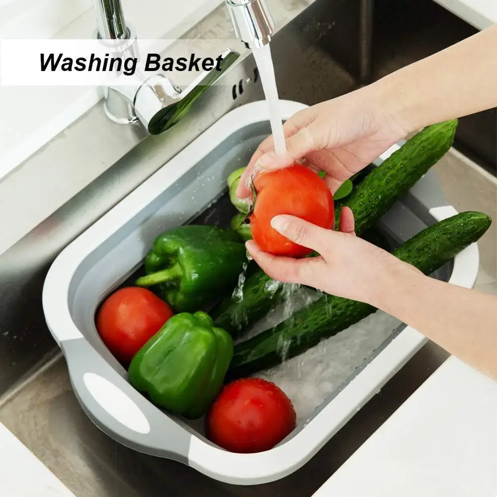 Multi-functional Collapsible Fold Cutting Board Space Save Folding Washing Basket Basin Sink
Multi-functional Collapsible Fold Cutting Board Space Save Folding Washing Basket Basin Sink