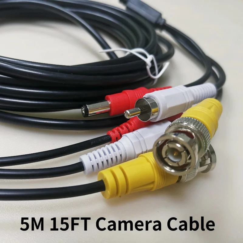 NEW 4-Pin Aviation CCTV Cable Security CCTV DC Power Extension Cable Cord 5Meter 15M Audio Video Power Camera Cable BNC RCA 5pcs
NEW 4-Pin Aviation CCTV Cable Security CCTV DC Power Extension Cable Cord 5Meter 15M Audio Video Power Camera Cable BNC RCA 5pcs
