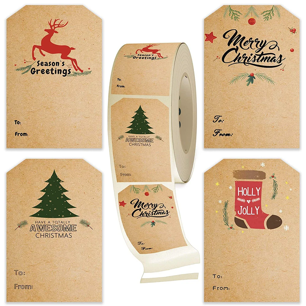 50-200pcs Kraft Paper 5*7.5cm Merry Christmas Gift Tags Stickers Handwritten Name Christmas Tree Elk Labels DIY Party Festival
50-200pcs Kraft Paper 5*7.5cm Merry Christmas Gift Tags Stickers Handwritten Name Christmas Tree Elk Labels DIY Party Festival