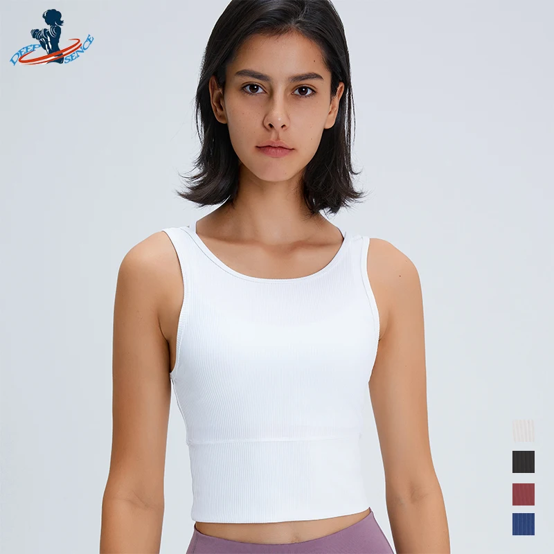 DEEPSENCE Women's Crop Top Sports Yoga Wear Gym Running Underwear Clothing Summer Athletic Vest Joggers Blouse Female Tank Tops
DEEPSENCE Women's Crop Top Sports Yoga Wear Gym Running Underwear Clothing Summer Athletic Vest Joggers Blouse Female Tank Tops